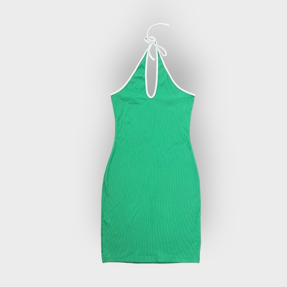 Wild Fable Green Halter Sporty Mini Dress